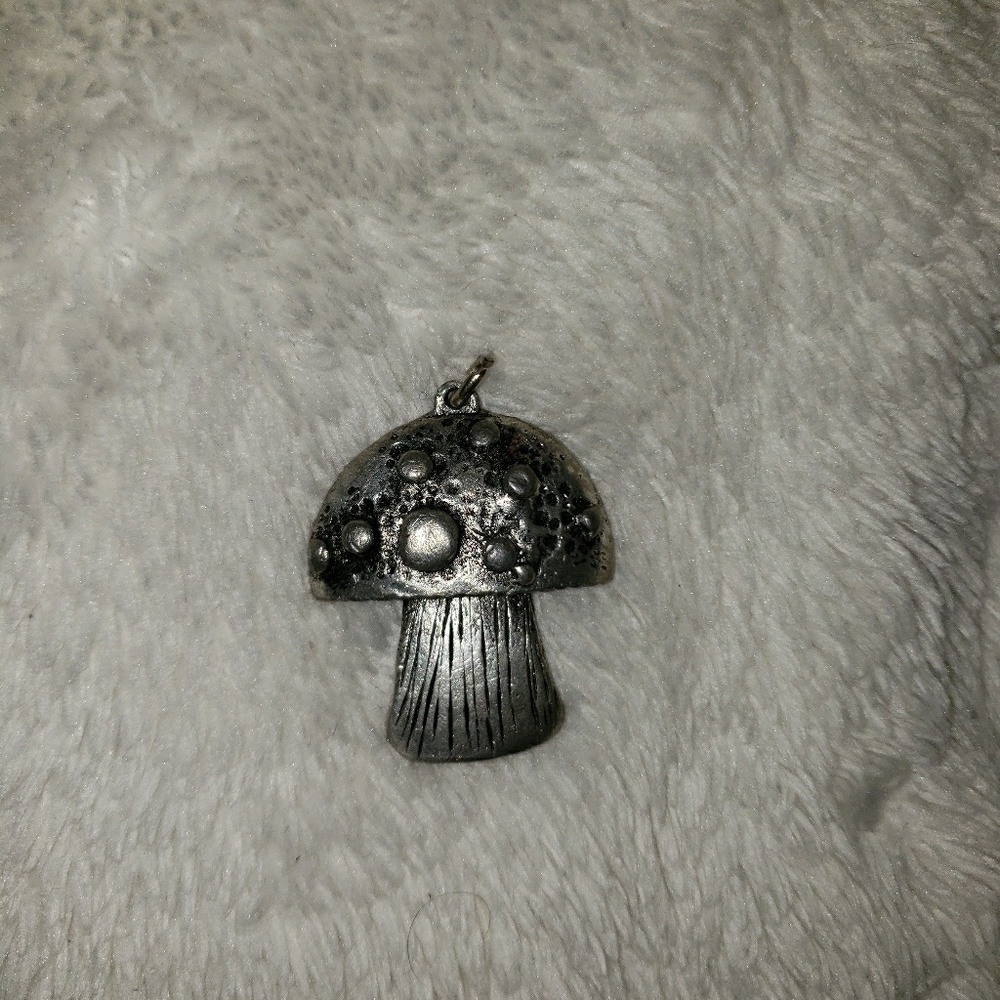 Sterling Silver Mushroom Pendant